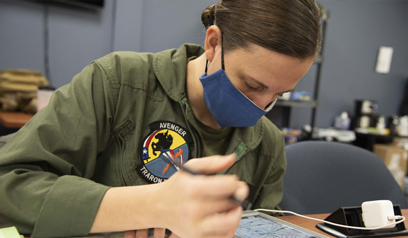 Marine 2nd Lt. Rachel Hardinger, a student naval aviator enrolled in Naval Aviation Training Next - Project Avenger.