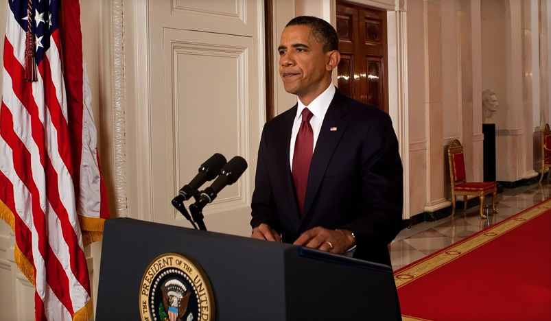President Barack Obama addresses the nation