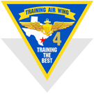 U.S NAVY TRAINING AIR WING 4 NAME TAP PATCH 