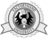 Factoryhand University emblem